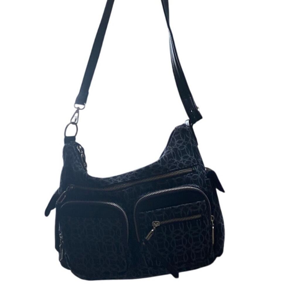Navy Shoulder Bag Geometric Pattern Medium Crossb… - image 3